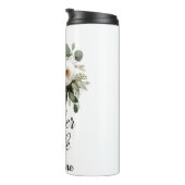Moeder van de bruid Floral Elegant Wedding Design Thermosbeker (Geroteerd rechts)
