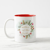 Moeder van de bruid Floral Red Coffee Mok (Links)