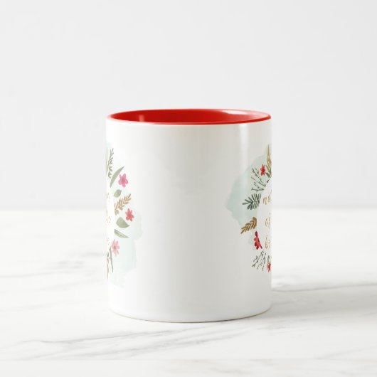 Moeder van de bruid Floral Red Coffee Mok (Center)