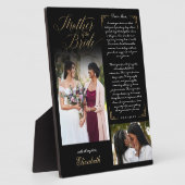 Moeder van de bruid foto's bruiloft herinnering fotoplaat (Zijkant)