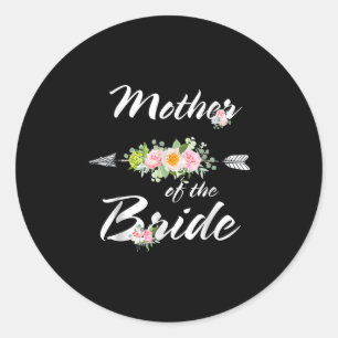 Moeder van de bruid Funny bruiloft moeder liefhebb Ronde Sticker