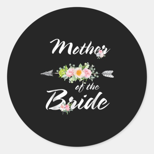 Moeder van de bruid Funny bruiloft moeder liefhebb Ronde Sticker (Voorkant)