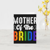 Moeder van de bruid Gay Lesbian Wedding LGBT Pride Kaart (Gele Bloem)