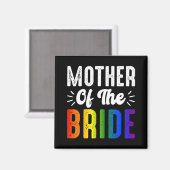 Moeder van de bruid Gay Lesbian Wedding LGBT Pride Magneet (Voorkant / Achterkant)