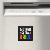 Moeder van de bruid Gay Lesbian Wedding LGBT Pride Magneet (Insitu (Vaatwasser))