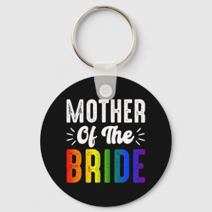 Moeder van de bruid Gay Lesbian Wedding LGBT Pride Sleutelhanger