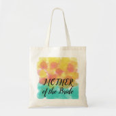 Moeder van de bruid Geel Roze Blauw Aquarel Tote Bag (Voorkant)