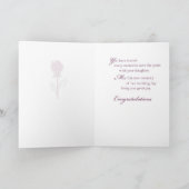 Moeder van de bruid Gefeliciteerd Kaart (Binnen)