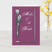 Moeder van de bruid Gefeliciteerd Kaart (Gele Bloem)