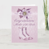 Moeder van de bruid Gefeliciteerd kaart met flow (Voorkant)