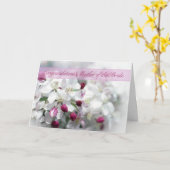 Moeder van de bruid Gefeliciteerd kaart met flow (Gele Bloem)