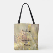 Moeder van de bruid gepersonaliseerd Tas, vlinder Tote Bag (Achterkant)