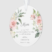 Moeder van de Bruid Geschenk Ornament (voorkant)
