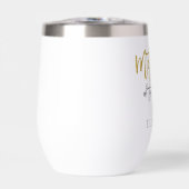 Moeder van de bruid Gift Naam Zwart Goud Glitter (Voorkant)