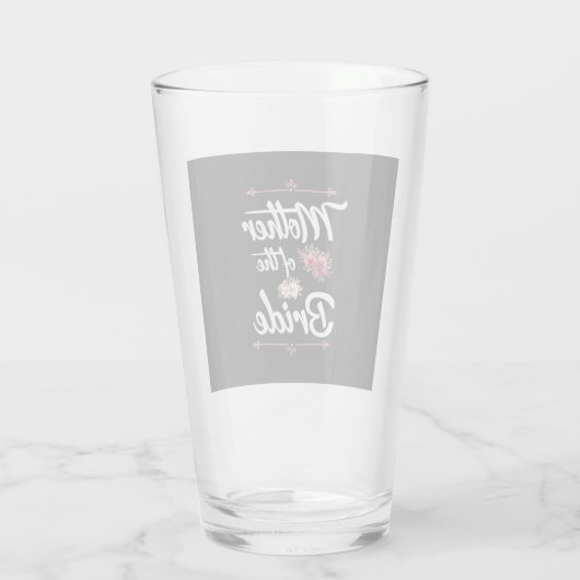 Moeder van de bruid glas (Achterkant)