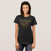 Moeder van de bruid Gold Faux Glitter Custom Shirt (Voorkant volledig)