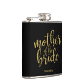 Moeder van de bruid Gold Glitter Vrijgezellenfeest Heupfles (Rechts)