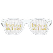 Moeder van de bruid goud retro zonnebril (Voorkant)