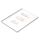 Moeder van de bruid Goud Wit Bruiloften Gift Favor Notitieboek (Linkerzijde)