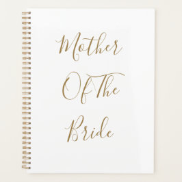 Moeder van de bruid Goud Wit Bruiloften Gift Favor Planner