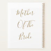 Moeder van de bruid Goud Wit Bruiloften Gift Favor Planner (Achterkant)