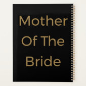 Moeder van de Bruid Goud Zwart Trouwcadeau Planner (Achterkant)
