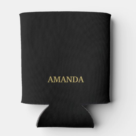 Moeder van de bruid Gouden Glitter Kalligrafie Blikjeskoeler (Achterkant)