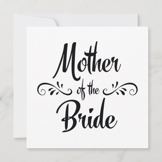 Moeder van de bruid - Grappig repetitie diner Kaart (Achterkant)