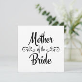 Moeder van de bruid - Grappig repetitie diner Kaart (Staand voorkant)