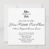 Moeder van de bruid - Grappig repetitie diner Kaart (Achterkant)