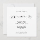 Moeder van de bruid - Grappig repetitie diner Kaart (Achterkant)