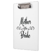 Moeder van de bruid - Grappig repetitie diner Klembord (Links)