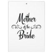 Moeder van de bruid - Grappig repetitie diner Klembord (Achterkant)