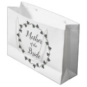 Moeder van de bruid Grey Ivy krans bruiloft Groot Cadeauzakje (Voorkant Gekanteld)