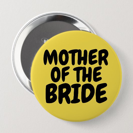 MOEDER VAN DE BRUID Grote Button (Voorkant /achterkant)