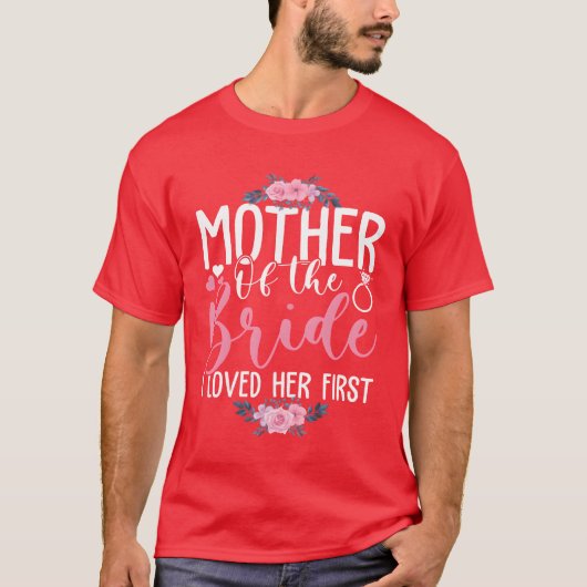 Moeder van de bruid Happy Mothers T-shirt (Voorkant)