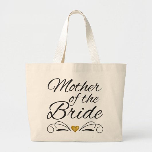Moeder van de bruid - hart van de goudCanvas tas (Voorkant)
