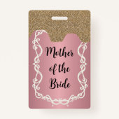 Moeder van de bruid Hen Nachtbadge lanyard Badge (Voorkant)