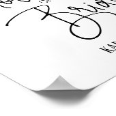 Moeder van de Bruid Herdenkingsstoel Huwelijk Poster (Hoek)