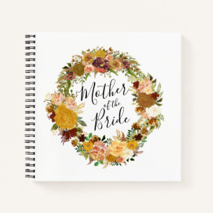 Moeder van de bruid Herfst bruiloft gastenboek Notitieboek