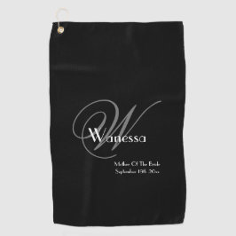 Moeder van de bruid huwelijkscadeau Elegant Monogr Golfhanddoek