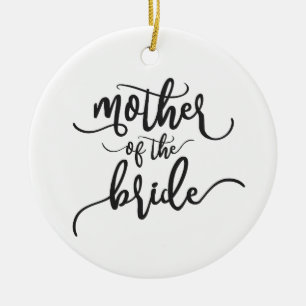 Moeder van de Bruid Huwelijkscalligrafie Ornamen Keramisch Ornament