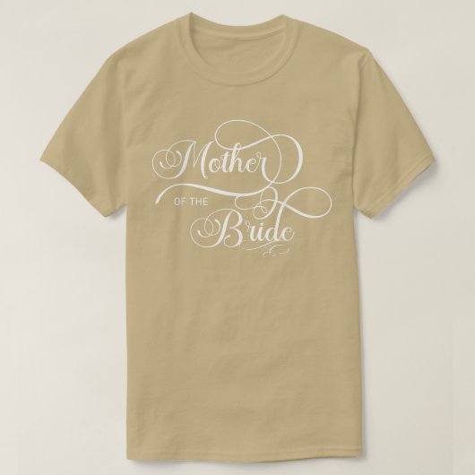 Moeder van de bruid (huwelijksfeest) t-shirt (Design voorkant)