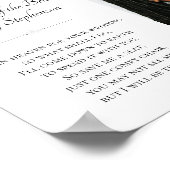 Moeder van de bruid in hemel foto-herinnering brui poster (Hoek)