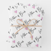 Moeder van de bruid Inpakpapier plat vel set van 3 (In situ)