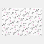 Moeder van de bruid Inpakpapier plat vel set van 3 (Voorkant)