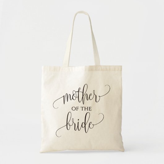Moeder van de bruid, kalligrafie, bruiloft tote bag (Voorkant)