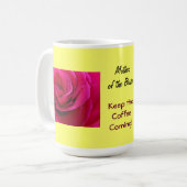 Moeder van de Bruid Koffiemok Roze Rozen (Voorkant links)