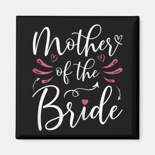 Moeder van de bruid Matching bruids partij bruilof Magneet (Voorkant)