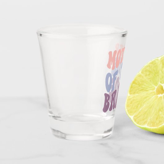 Moeder van de bruid matching bruiloft shot glas (Links)